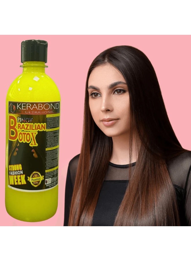KERABOND Brazilian Botox Hair Mask Kerabond Ultra Ionic Pinoy Professional Smoothing Treatment for Damaged Colored Curly Hair Provides Deep Repair Shine Strength Anti Frizz Salon Quality Care at Home Use Easily - Image 3